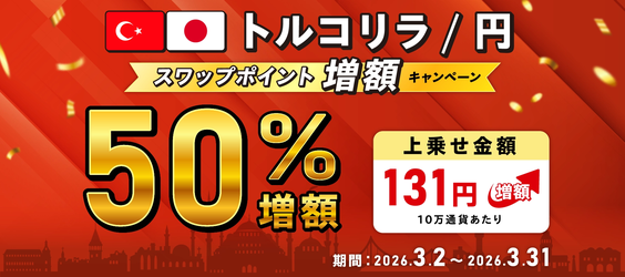 トルコリラ円キャンペーン