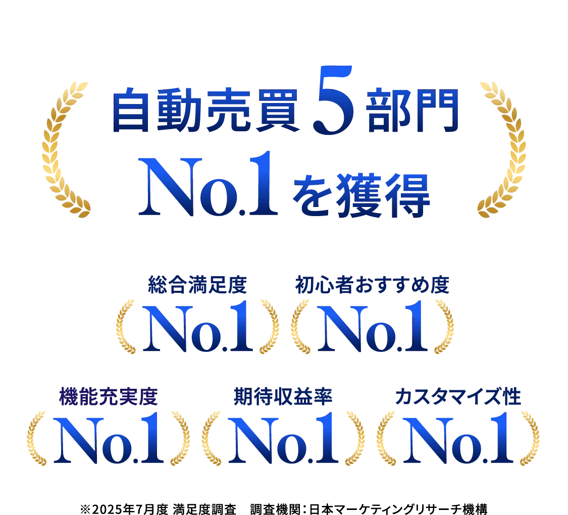 自動売買５部門No.1を獲得