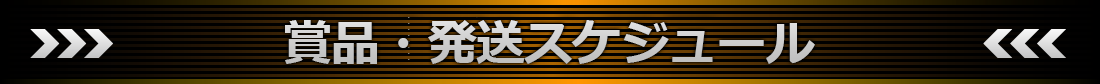 賞品・発送スケジュール